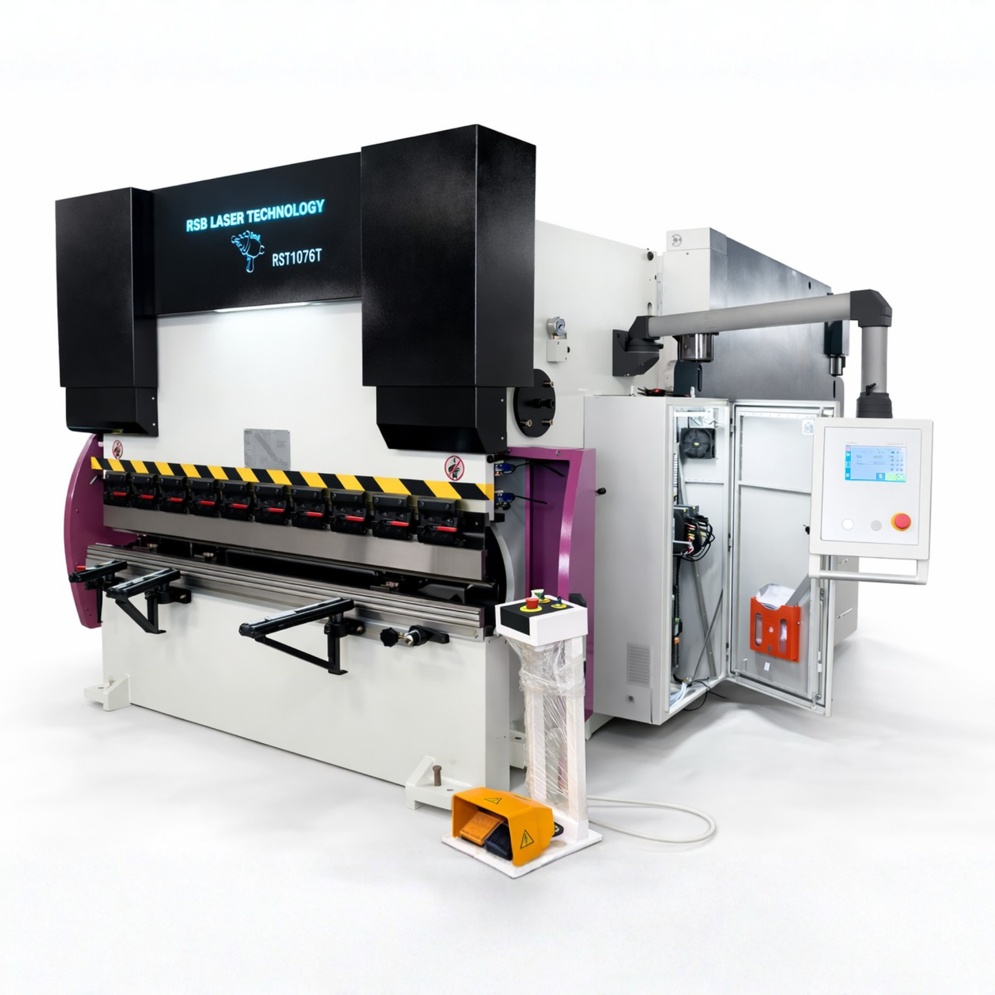 70-ton, 6ft Single-Phase CNC Press Brake with CybTouch 8 control