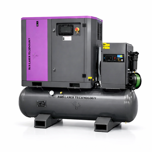 22kW 16 Bar Air Compressor for Laser & CNC Power – R&S LASER TECHNOLOGY