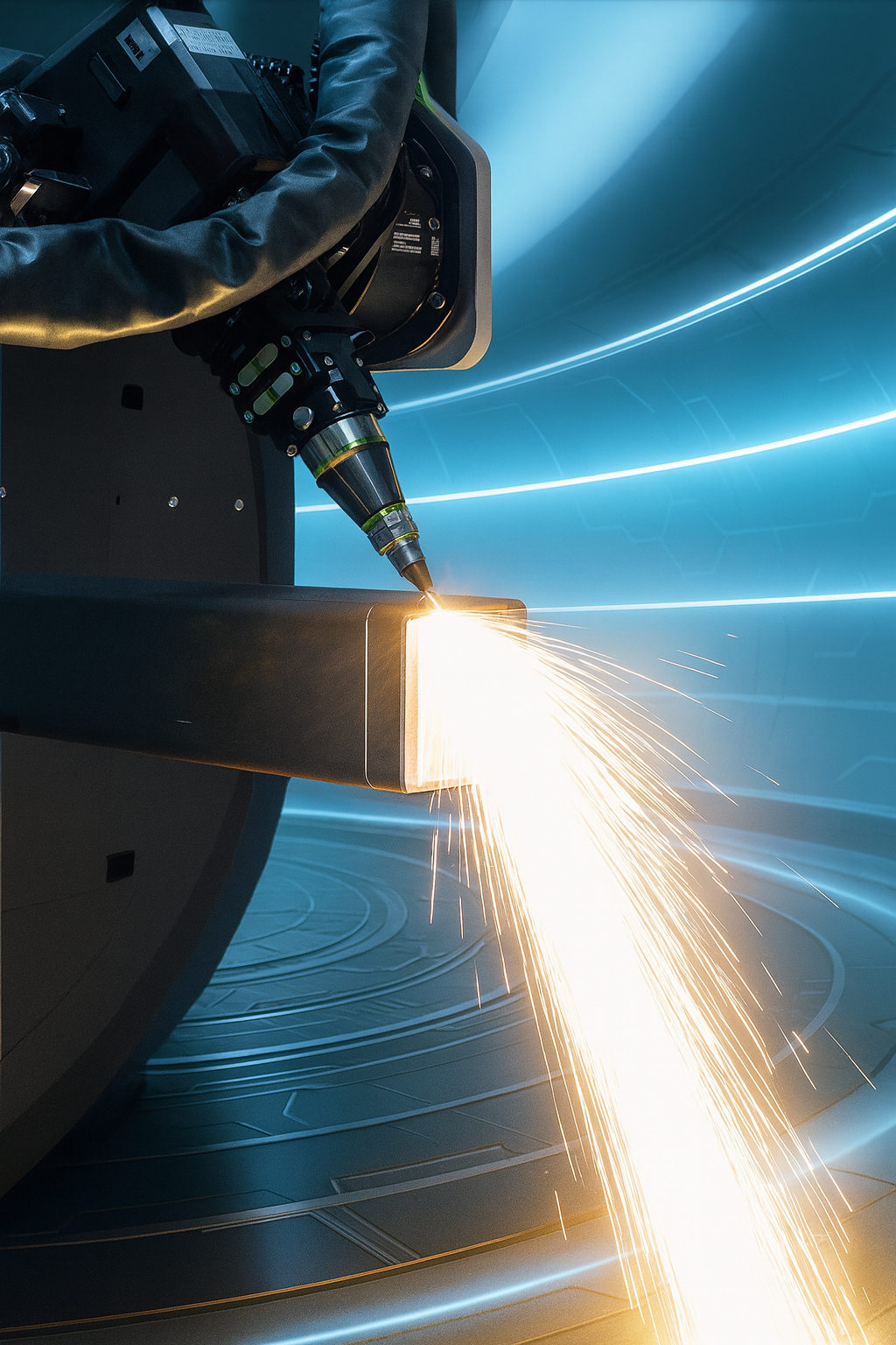 20FT PRO BEVEL TUBE CUTTER – 6000W | MAX Laser Source | Bevel-Capable RayTools Head