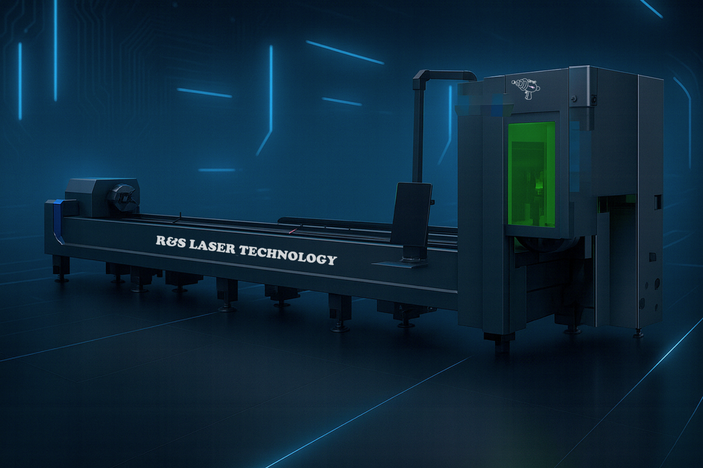 20FT PRO BEVEL TUBE CUTTER – 6000W | MAX Laser Source | Bevel-Capable RayTools Head